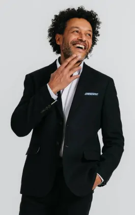 two piece black maxi dress Classic Black 2 Button Suit – Giorgio Men's Wear