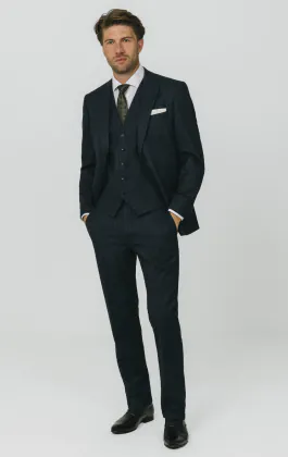 Navy Chalkstripe 3 Piece Suit