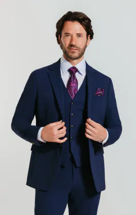 Blue Slim 3 Piece Suit