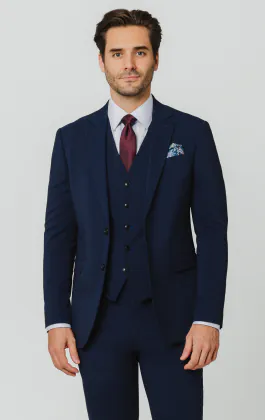 Blue Slim 3 Piece Suit
