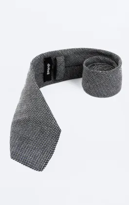 Gray Weave Necktie