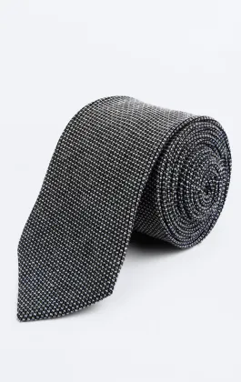 Gray Weave Necktie