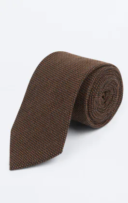 Brown Weave Necktie