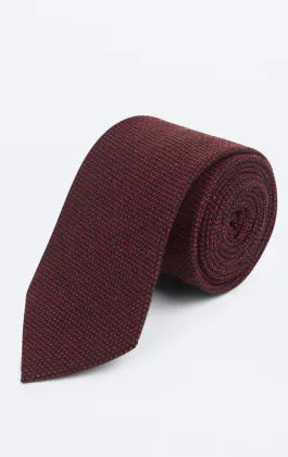 Burgundy Weave Necktie