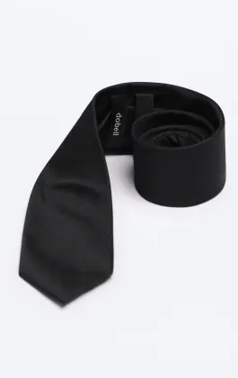 Black Textured Necktie