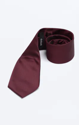 Burgundy Textured Necktie