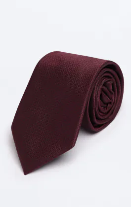 Burgundy Textured Necktie