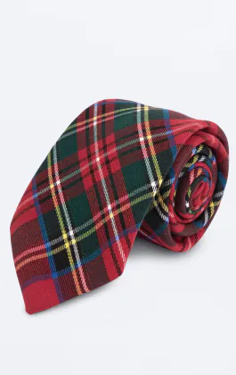Red Tartan Necktie