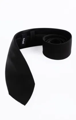 Black Poly Necktie