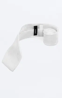 White Paisley Necktie