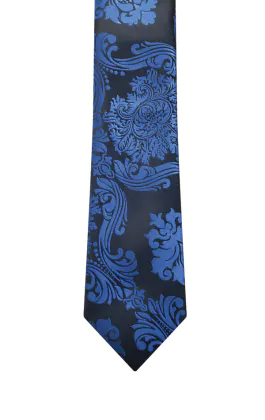 Blue Victorian Jacquard Necktie