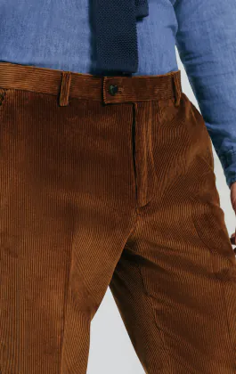 Mid Brown Corduroy Pants