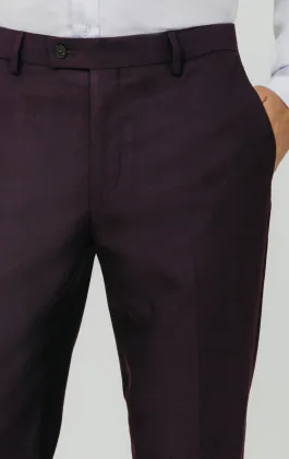 Blackberry Twill Suit Pants