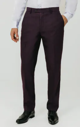 Blackberry Twill Suit Pants
