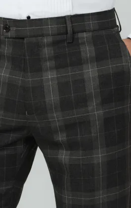 Gray Tartan Check Pants
