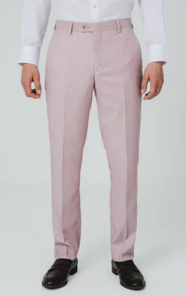 Rose Pink Sharkskin Suit Pants