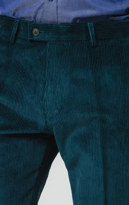 Teal Corduroy Pants