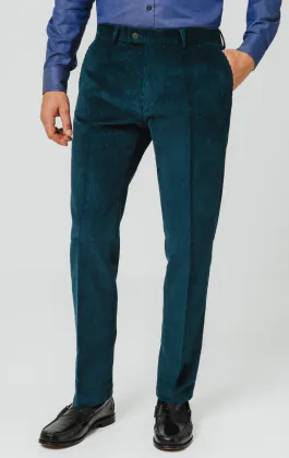 Teal Corduroy Pants