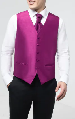 Purple Dupion Vest