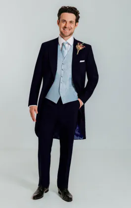 Light Blue Paisley Vest
