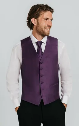 fitted lace wedding dress Purple Gold Paisley Silk Men's Vest Hanky Cufflinks Tie Set Waistcoat Suit Set, M