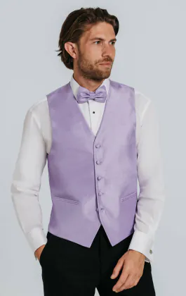 Lavender Dupion Vest