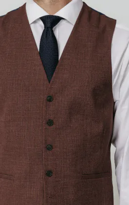 Dark Rosewood Weave Vest