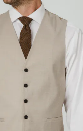 Stone Sharkskin Classic Fit Vest