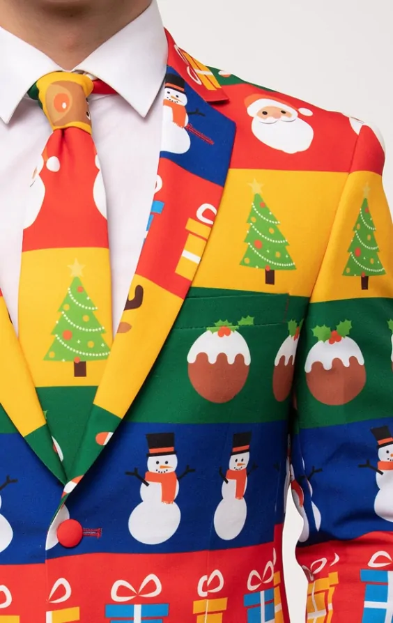 Christmas Wrapping Paper Suit 