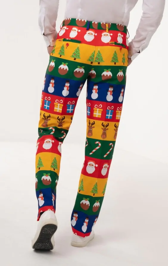 Christmas Wrapping Paper Suit 